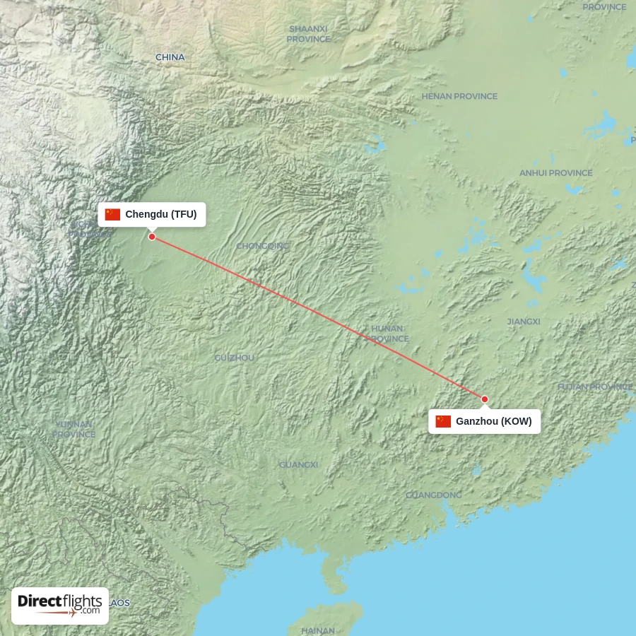 TFU - KOW route map