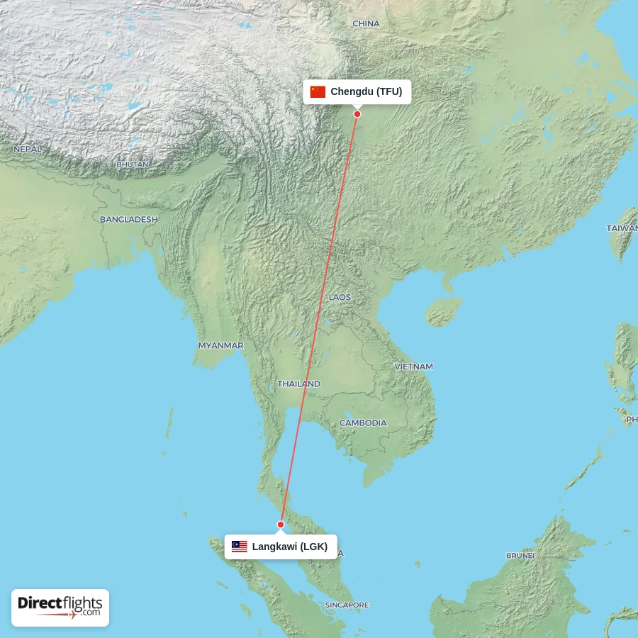TFU - LGK route map