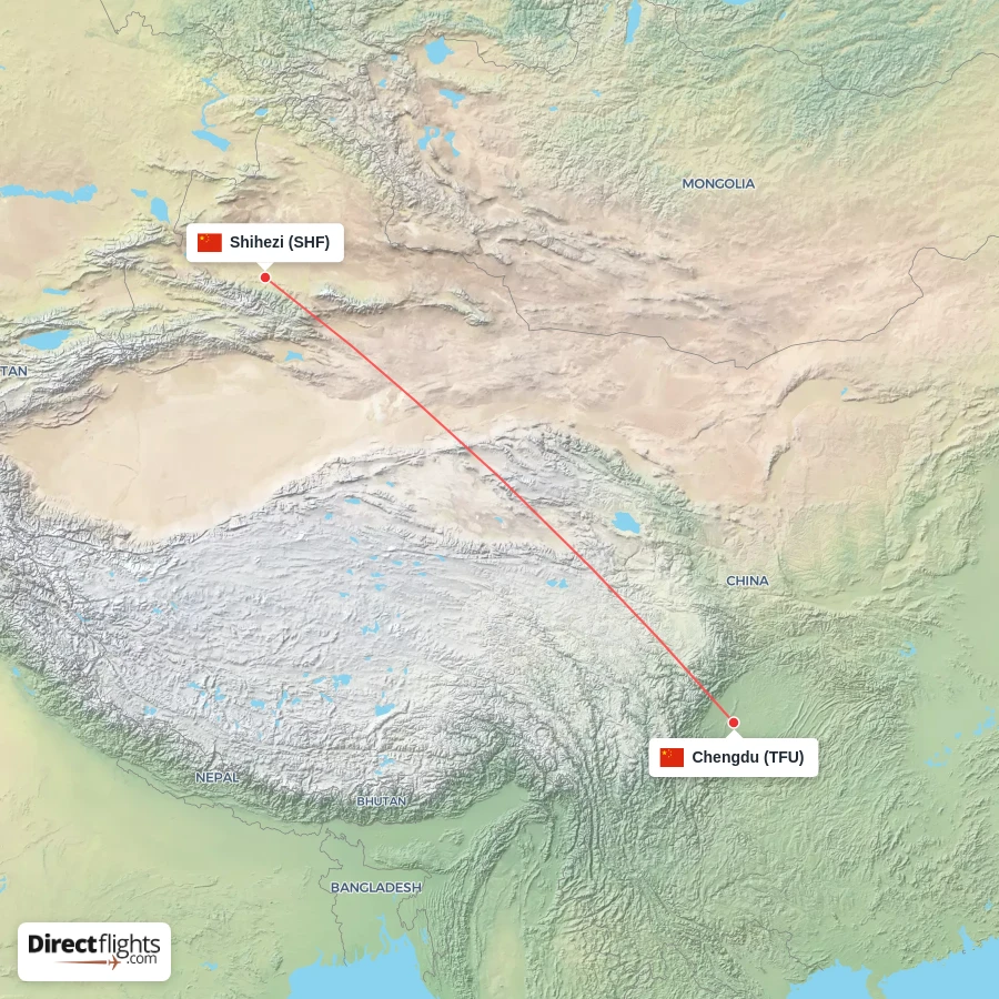 TFU - SHF route map