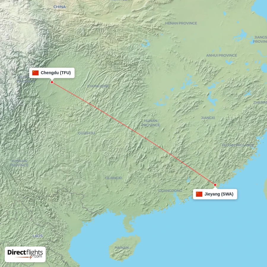 TFU - SWA route map