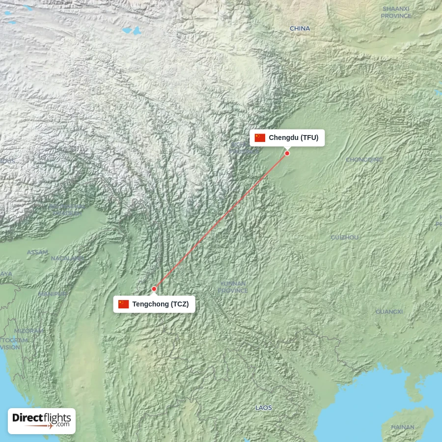TFU - TCZ route map