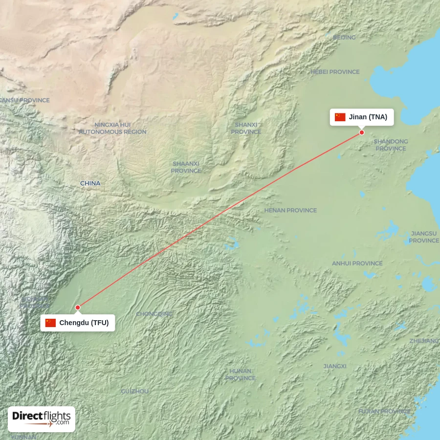 TFU - TNA route map