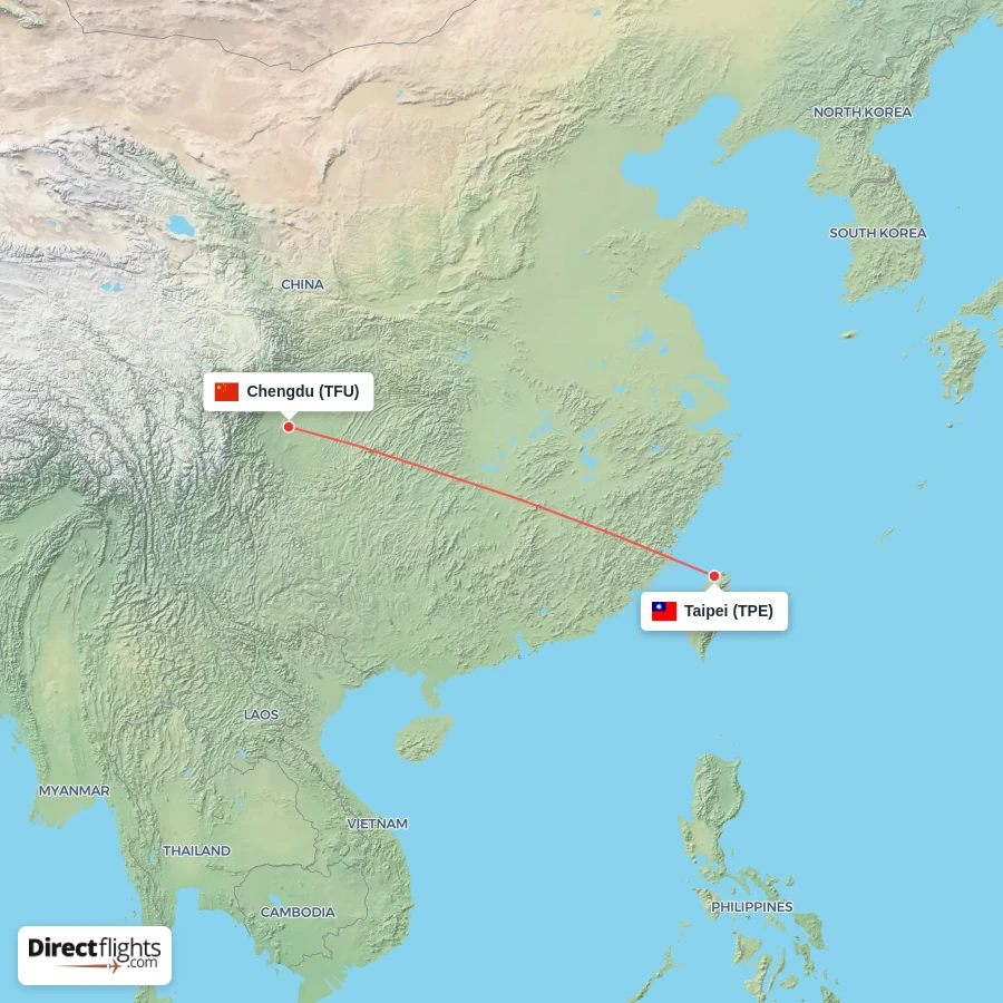TFU - TPE route map