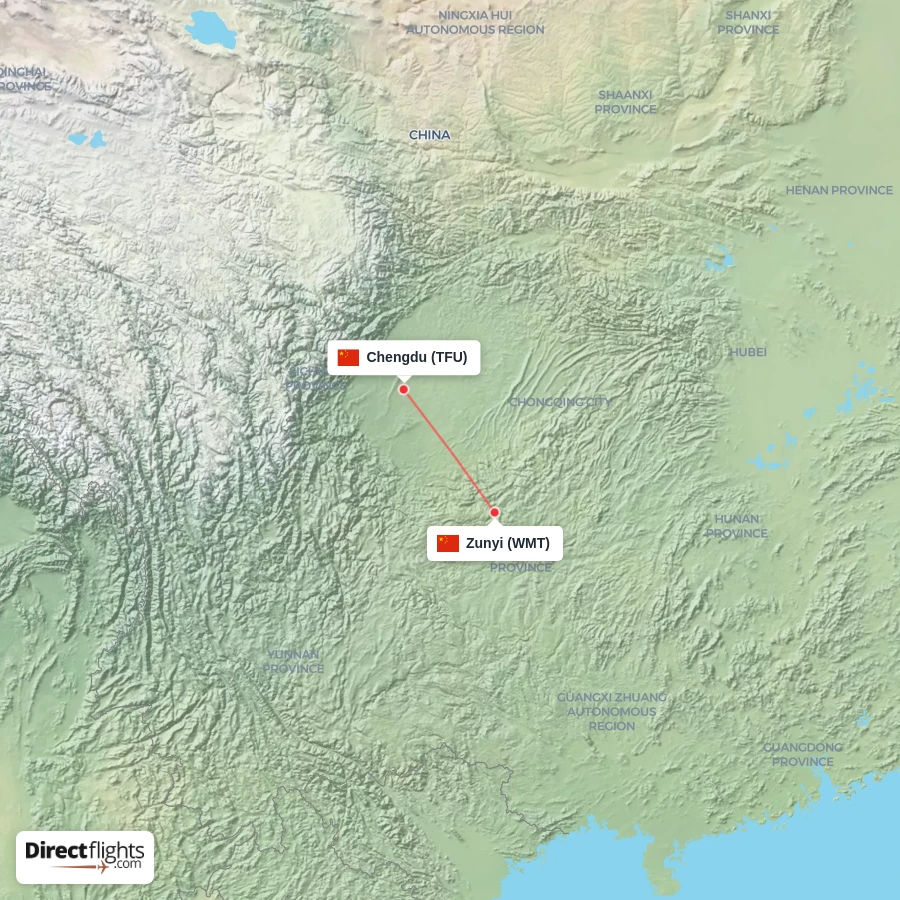 TFU - WMT route map