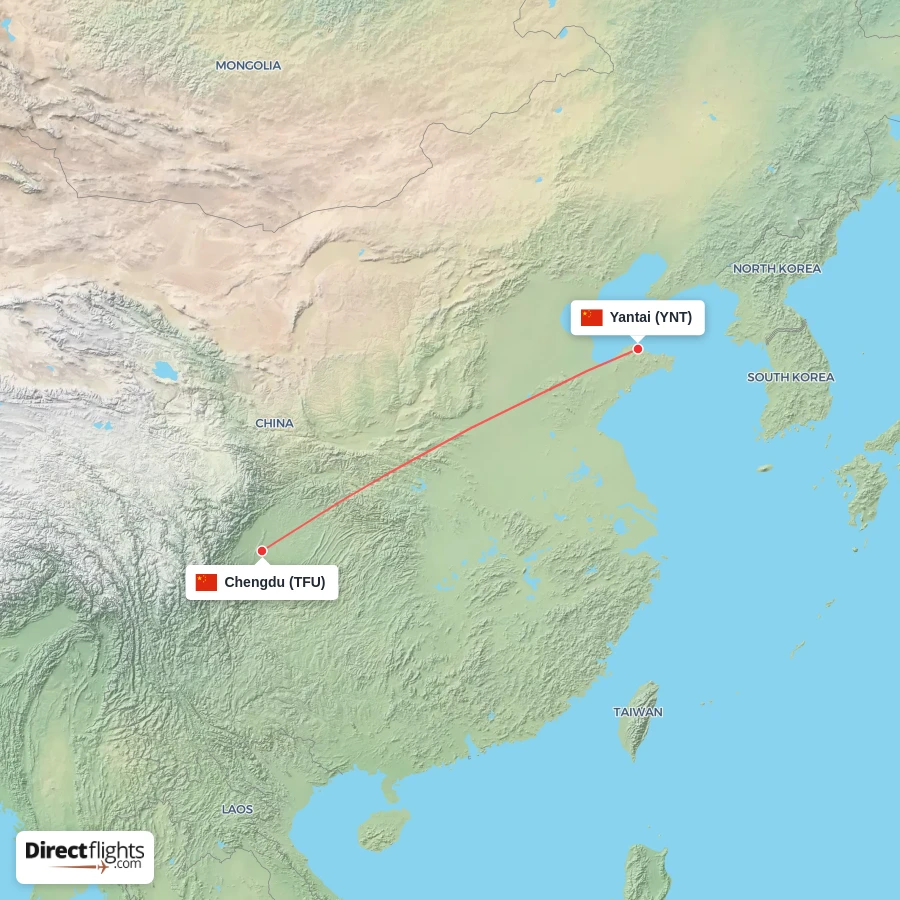 TFU - YNT route map
