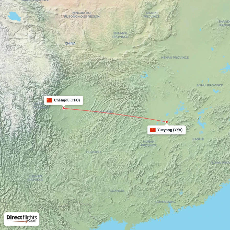 TFU - YYA route map