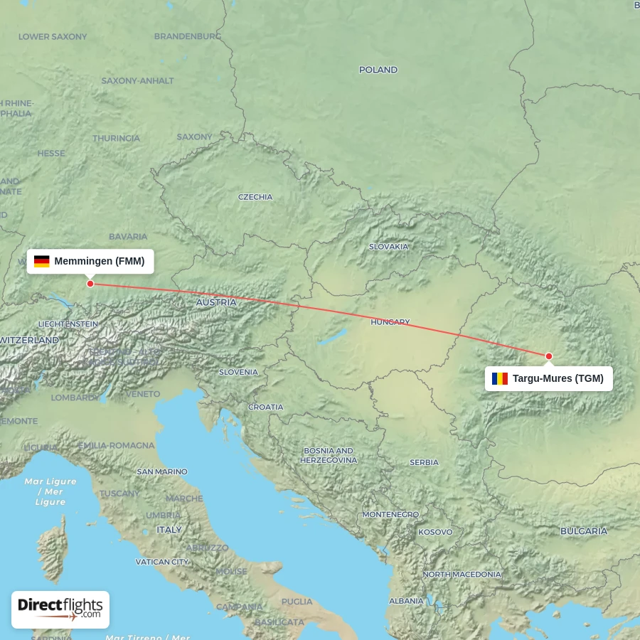 TGM - FMM route map
