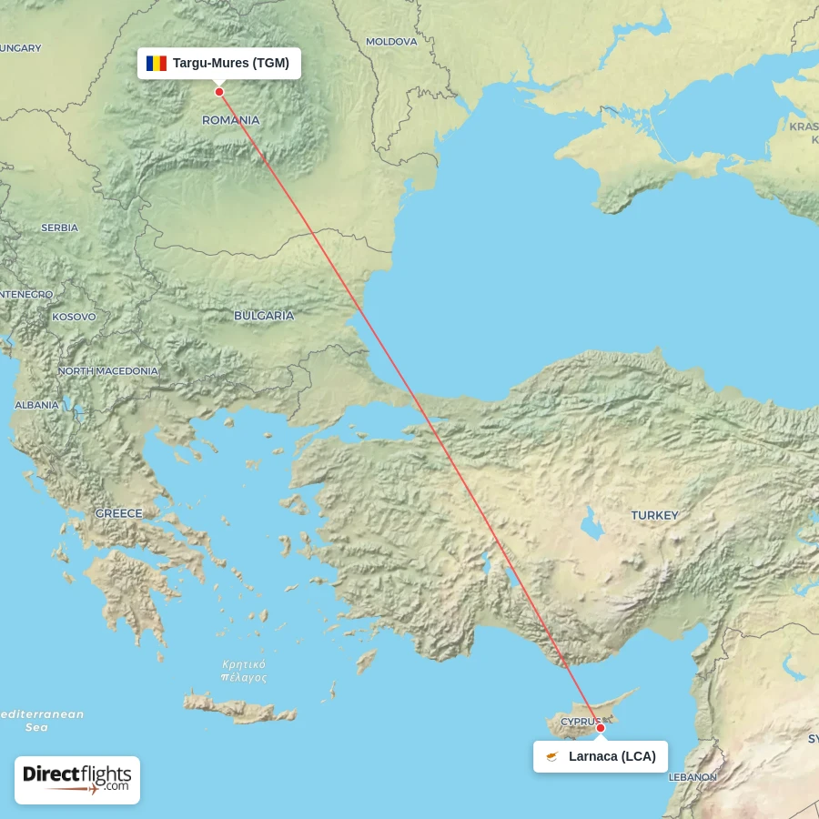 TGM - LCA route map