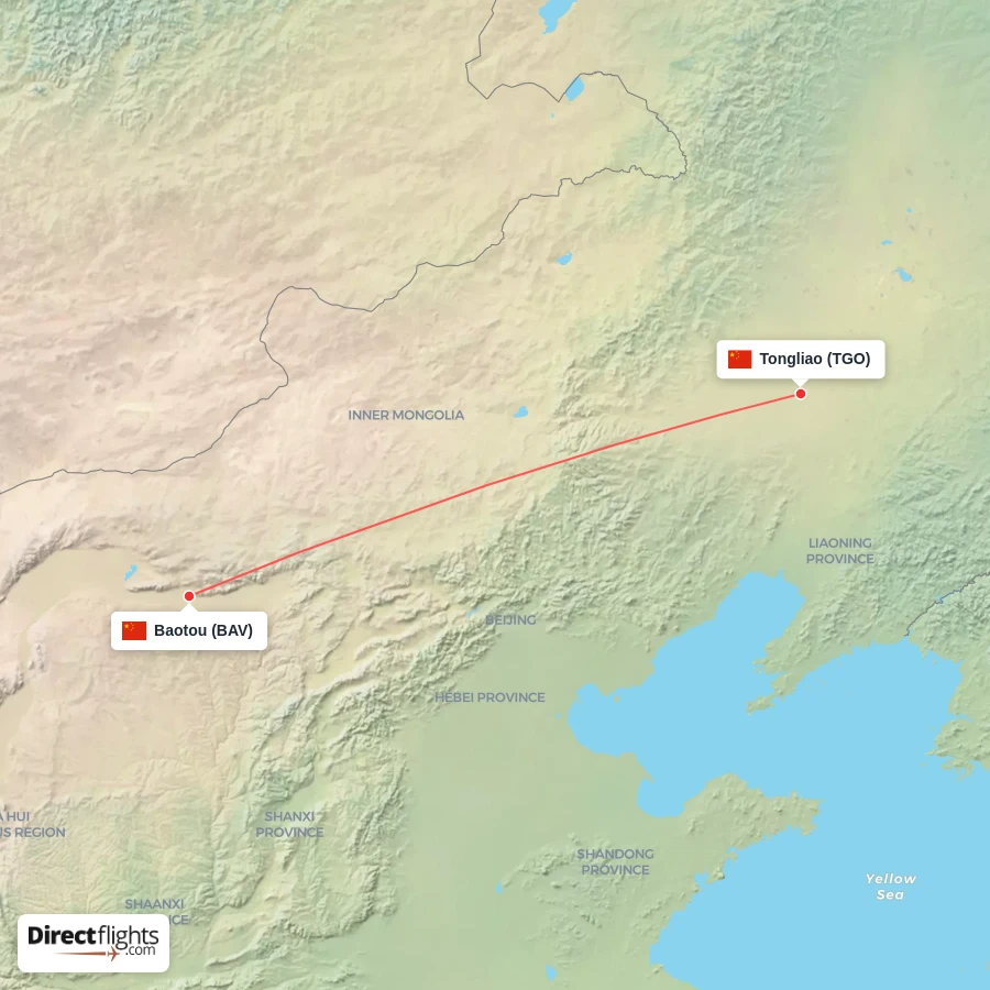 TGO - BAV route map