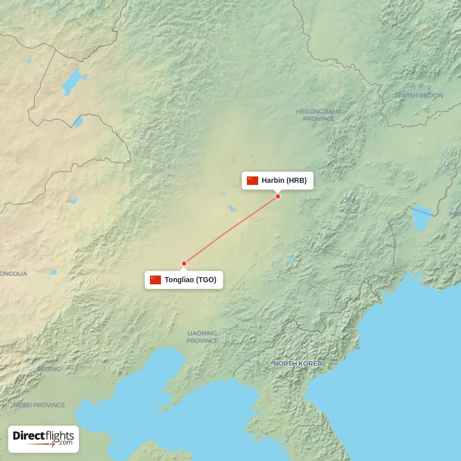 TGO - HRB route map