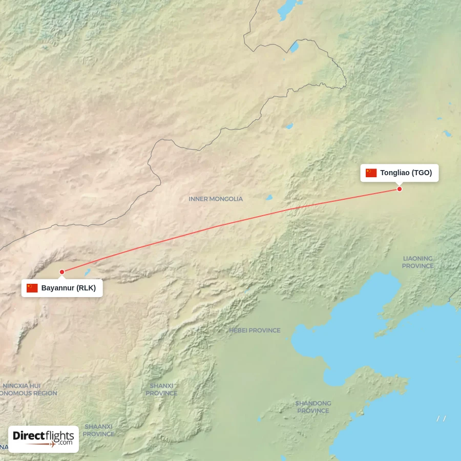 TGO - RLK route map