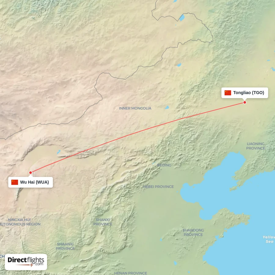 TGO - WUA route map