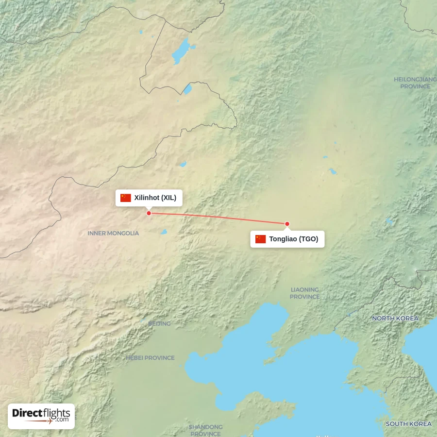 TGO - XIL route map