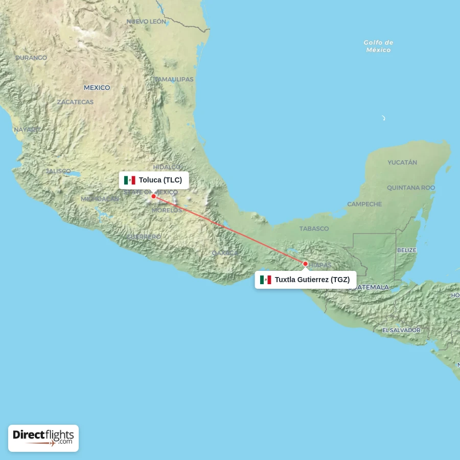 TGZ - TLC route map