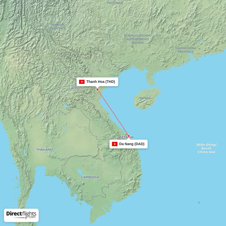 THD - DAD route map