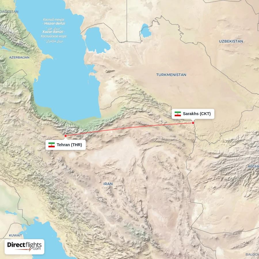 THR - CKT route map