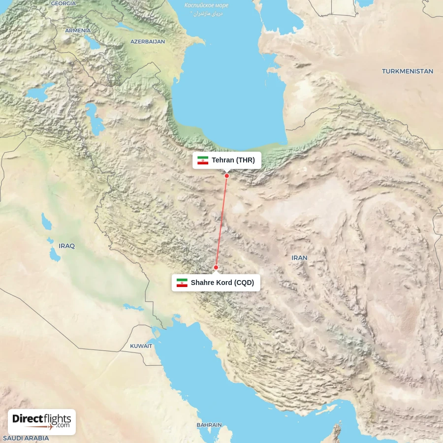 THR - CQD route map