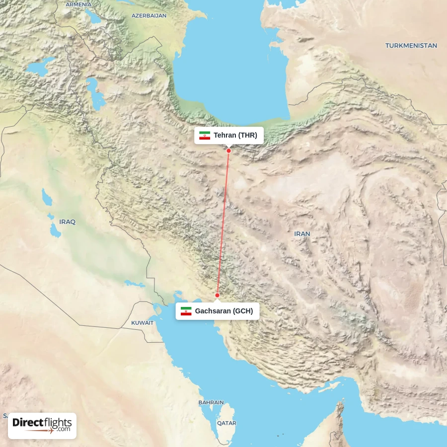 THR - GCH route map