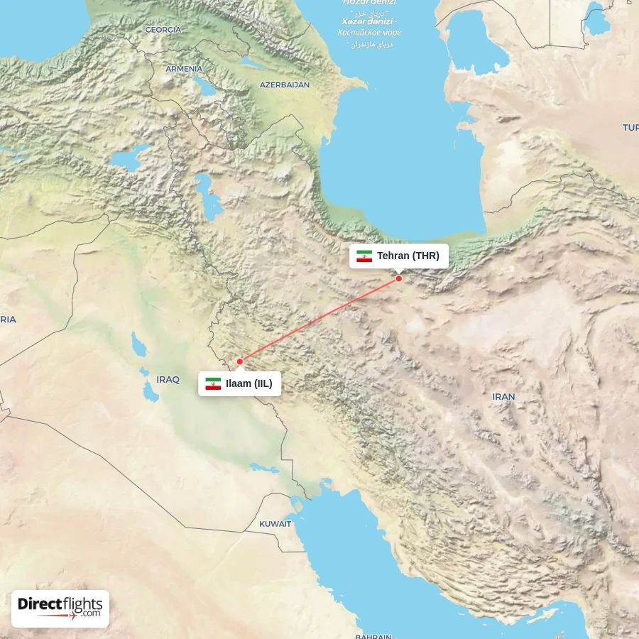 THR - IIL route map