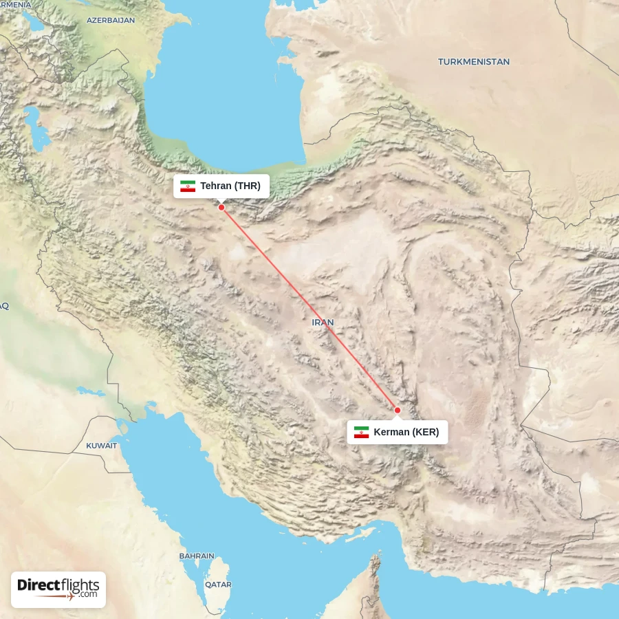 THR - KER route map