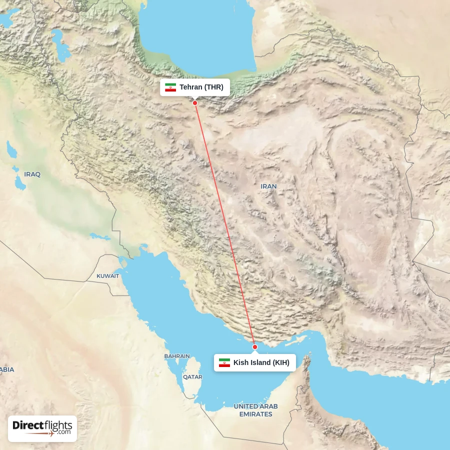 THR - KIH route map