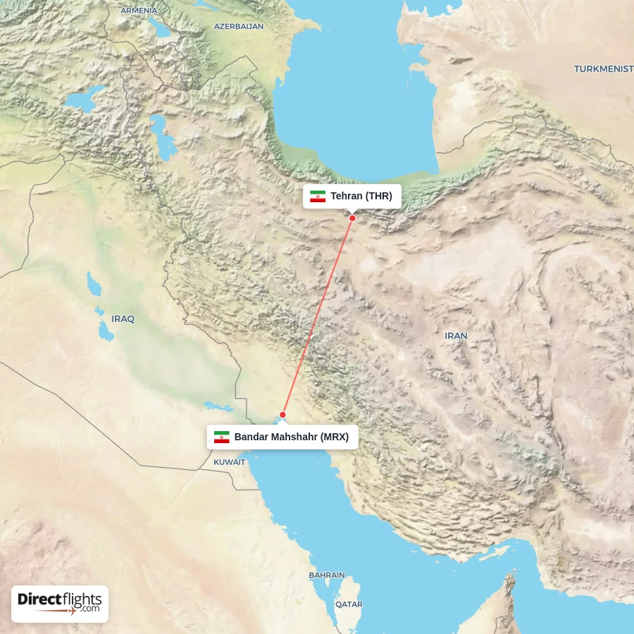THR - MRX route map