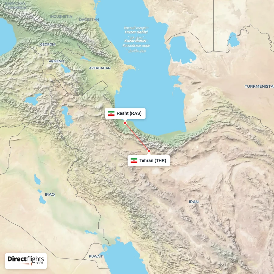 THR - RAS route map