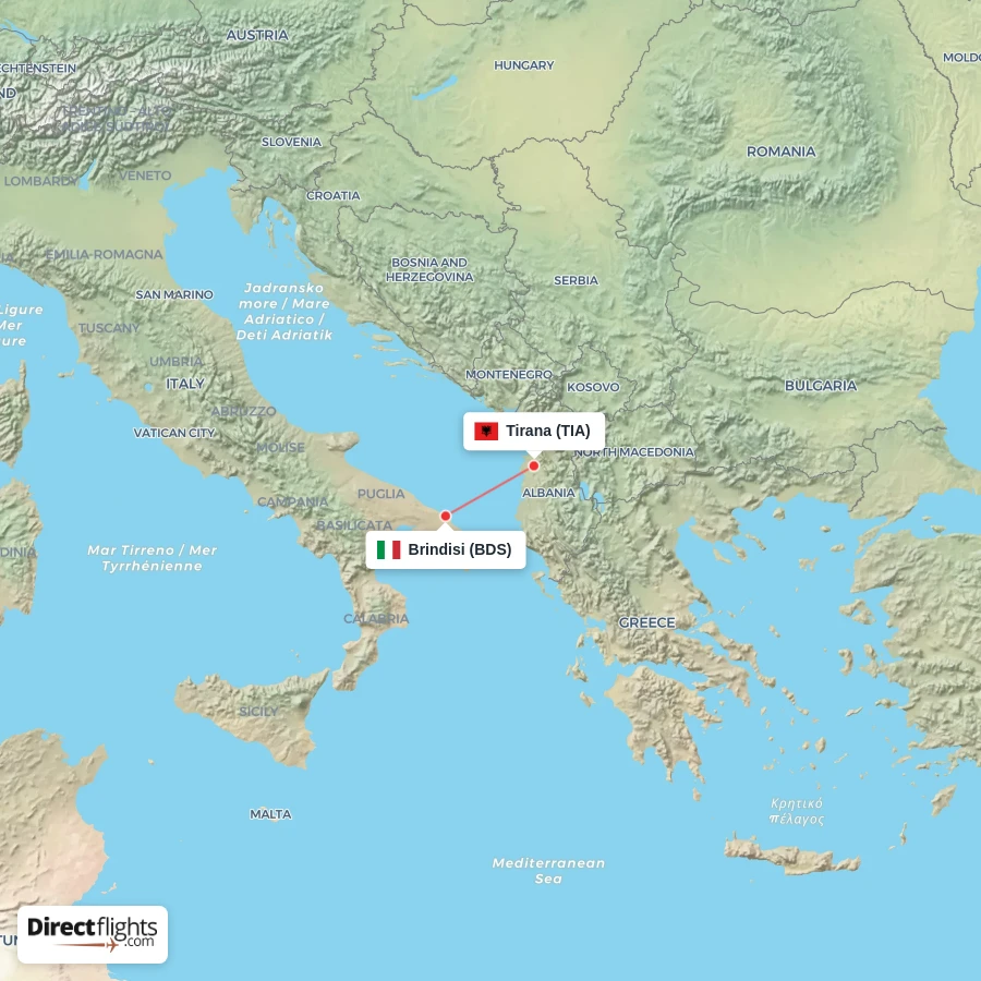TIA - BDS route map