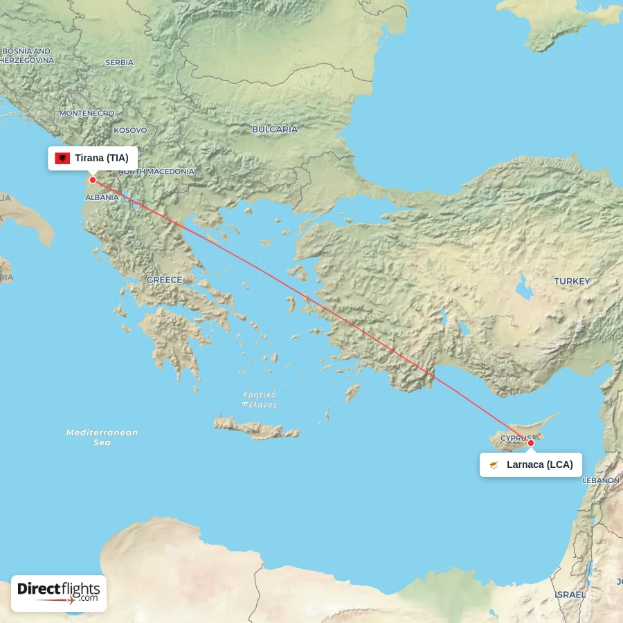 TIA - LCA route map