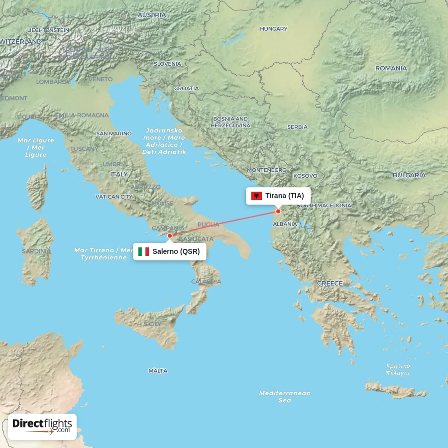 TIA - QSR route map