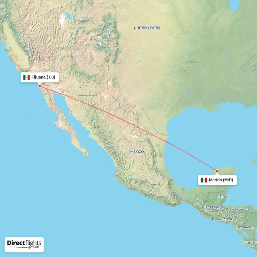 TIJ - MID route map