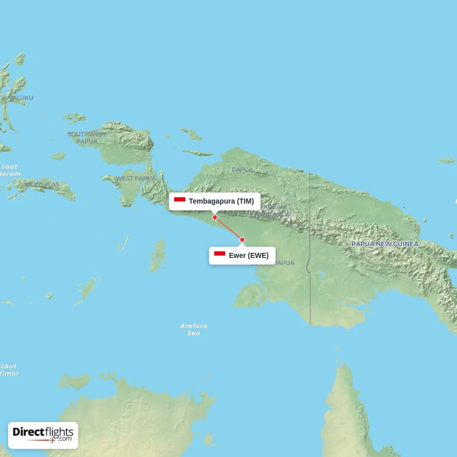 TIM - EWE route map