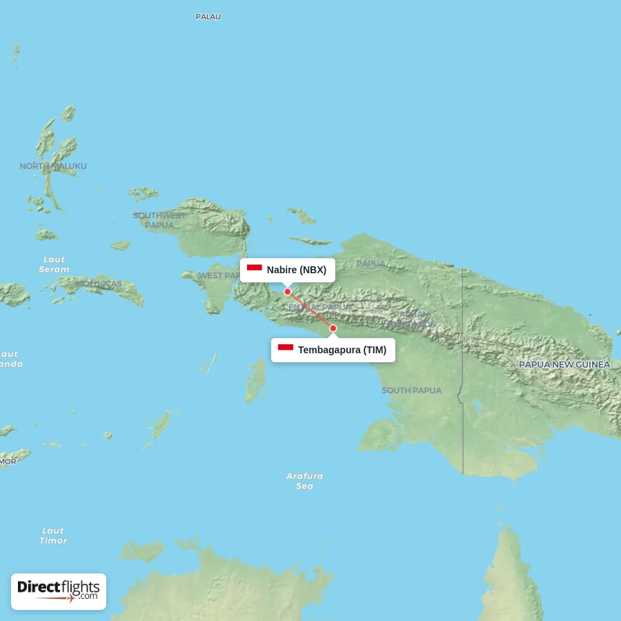 TIM - NBX route map