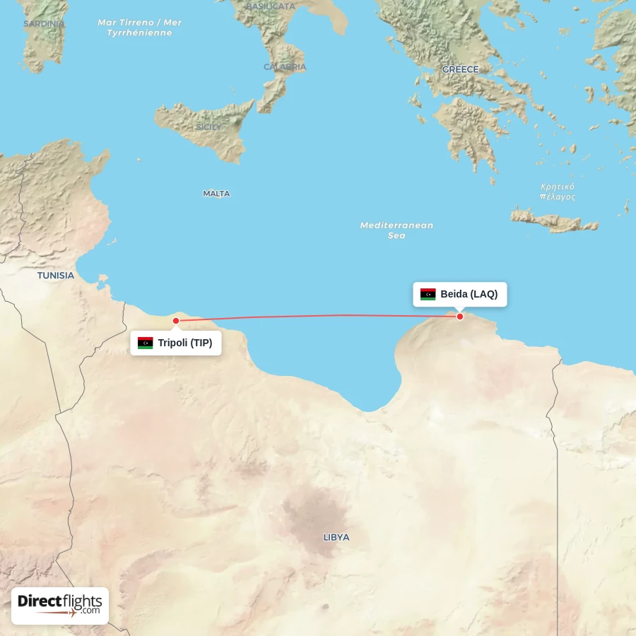 TIP - LAQ route map