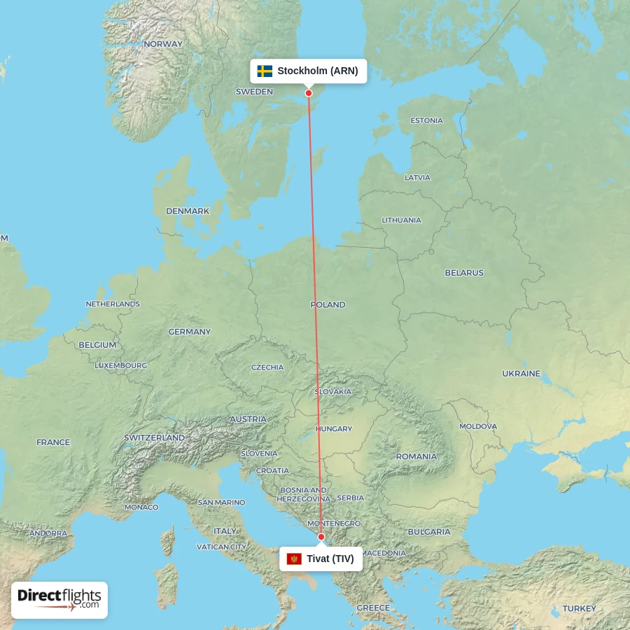 TIV - ARN route map