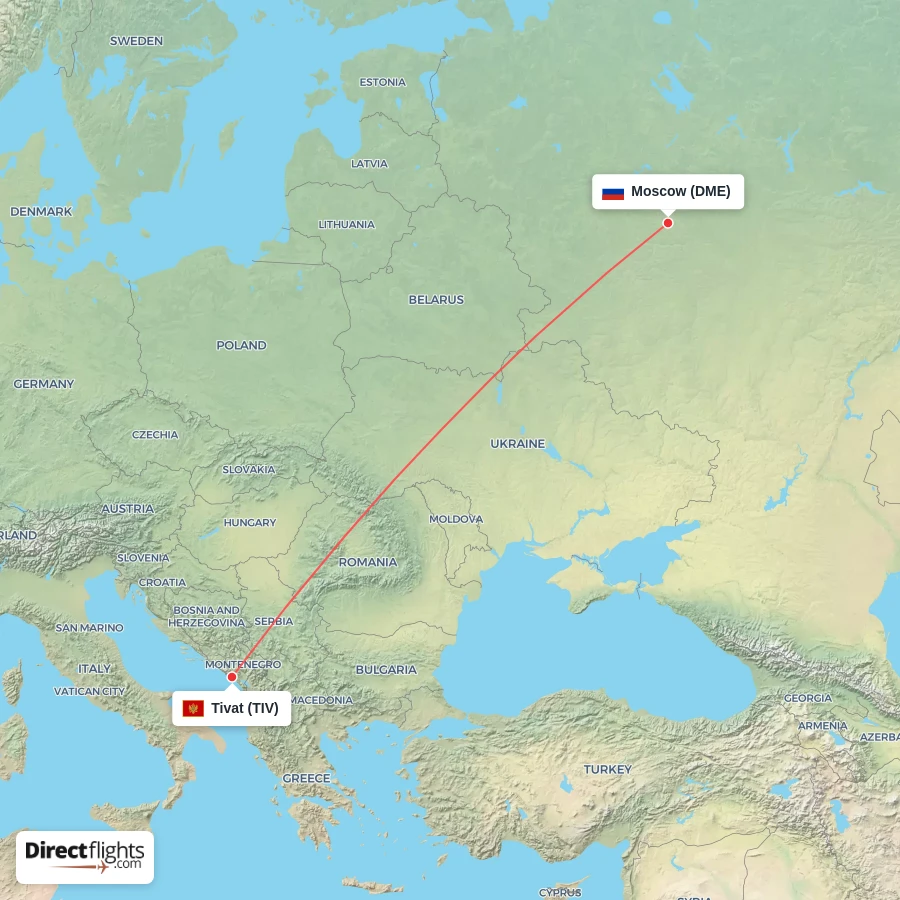 TIV - DME route map