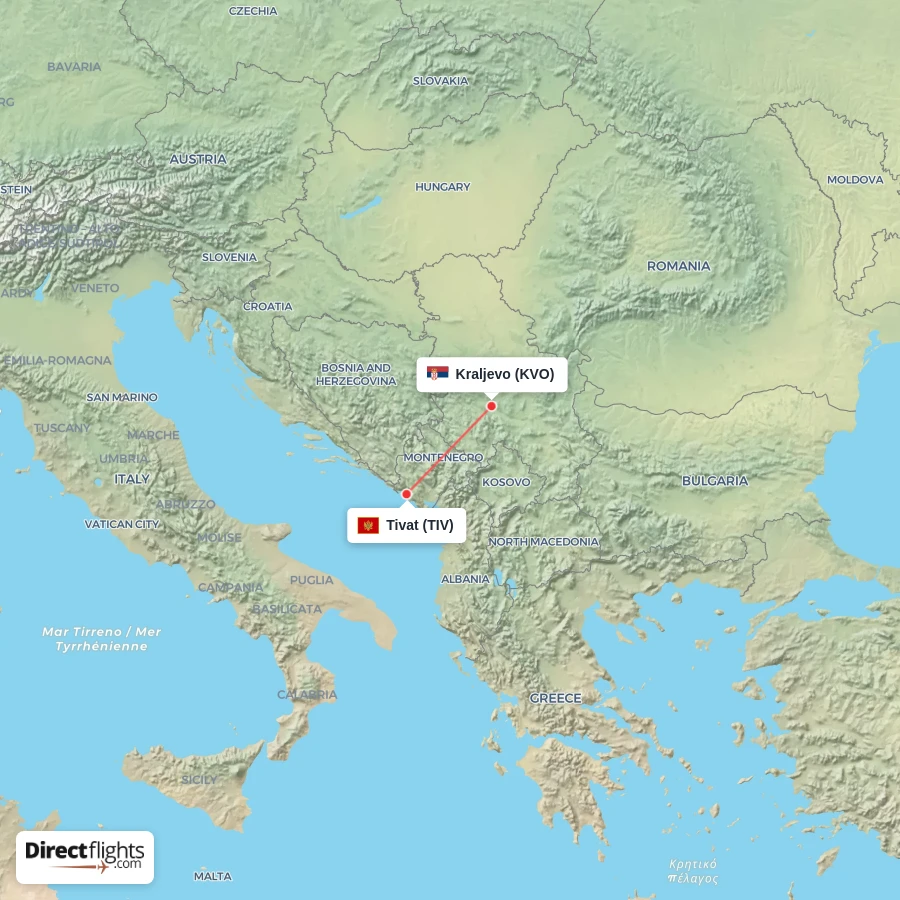 TIV - KVO route map