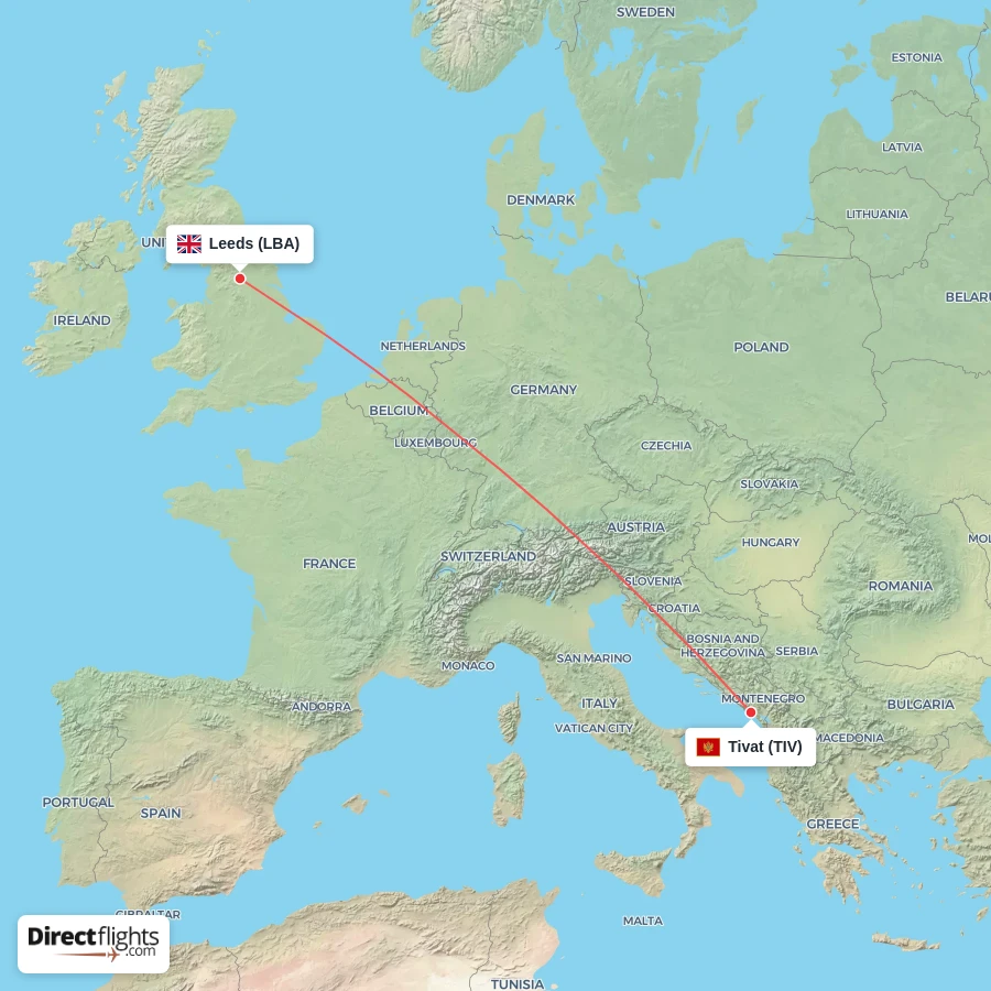 TIV - LBA route map