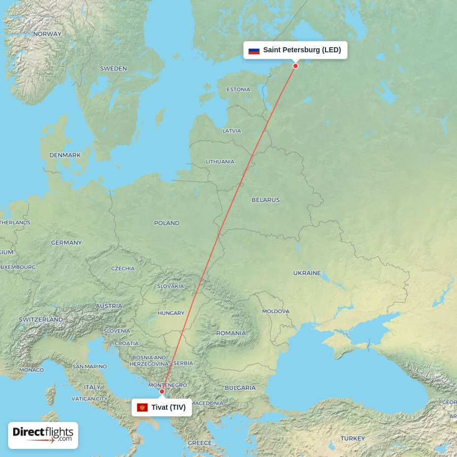 TIV - LED route map
