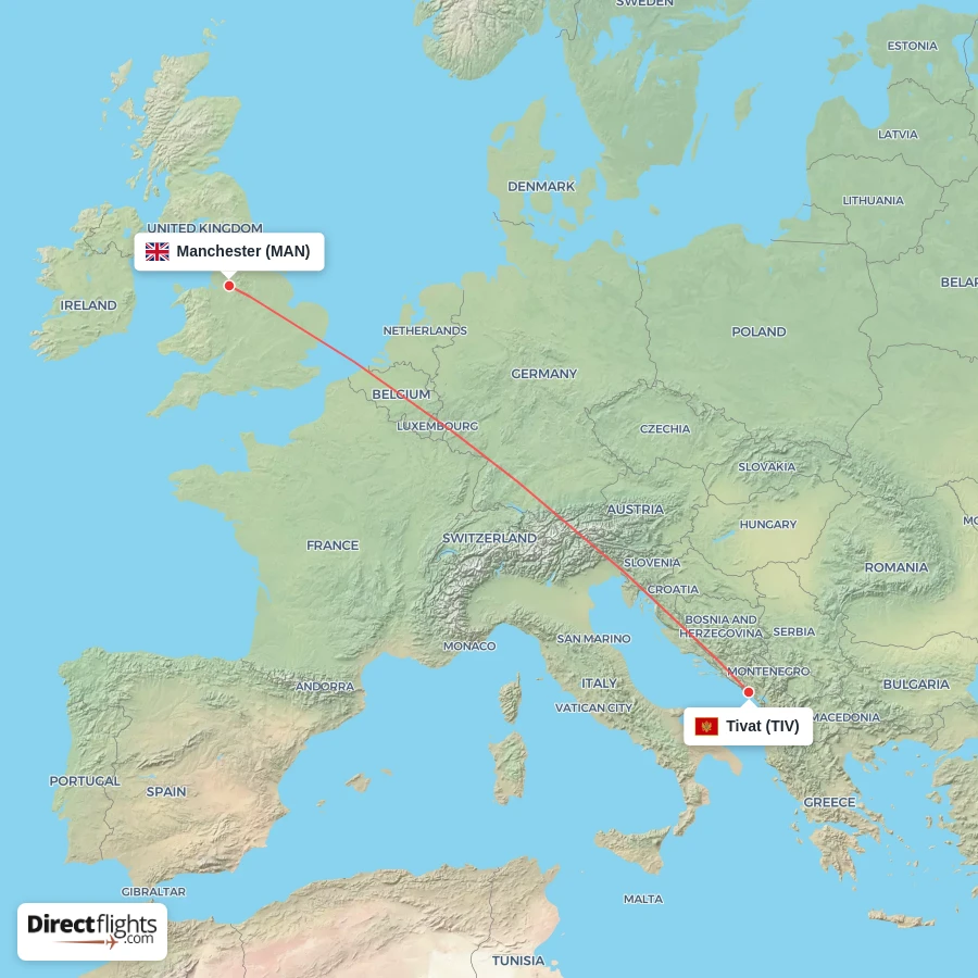 TIV - MAN route map