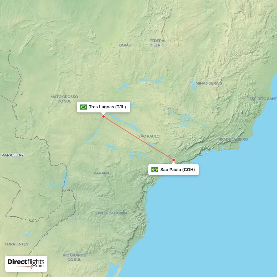 TJL - CGH route map