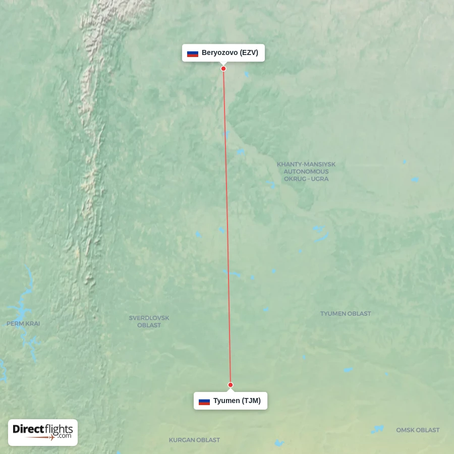 TJM - EZV route map