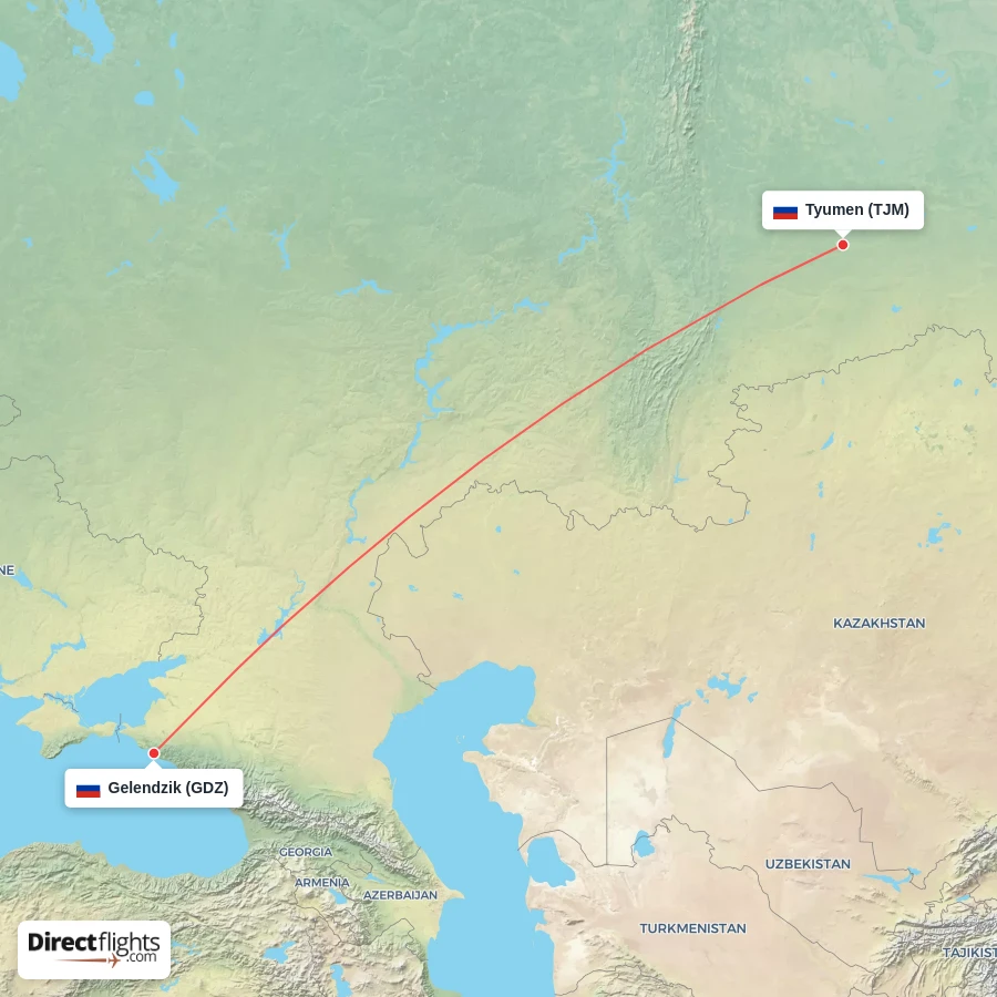 TJM - GDZ route map
