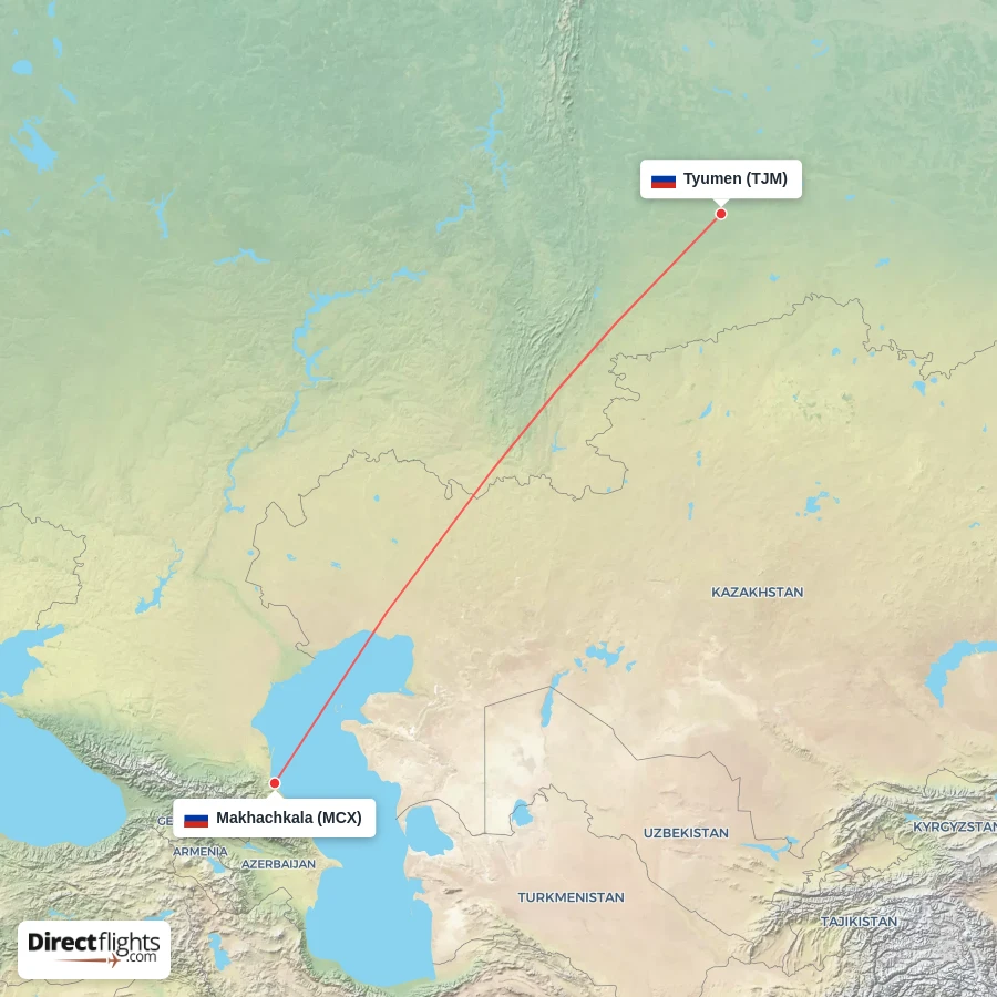TJM - MCX route map