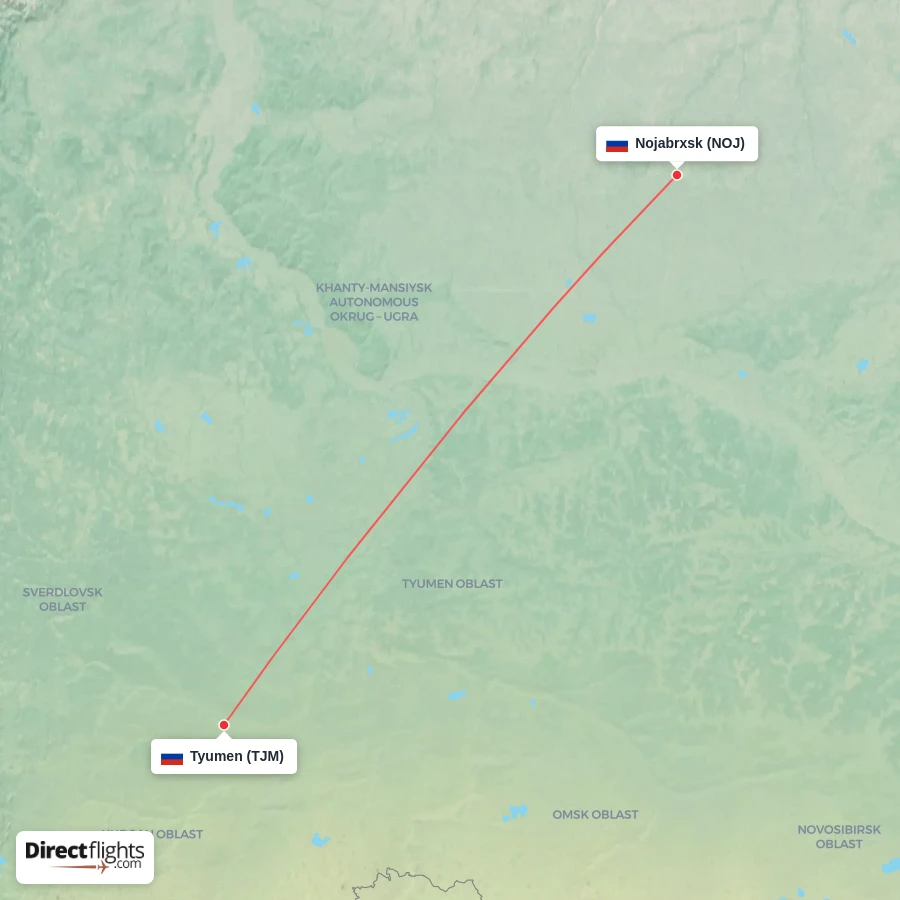TJM - NOJ route map