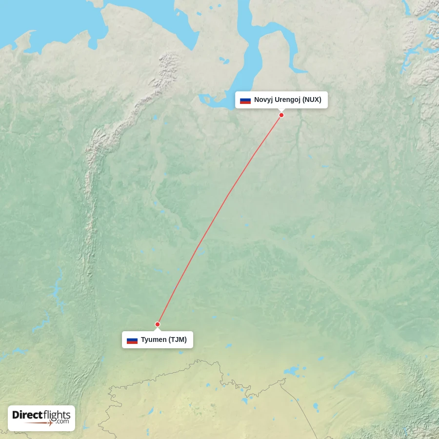 TJM - NUX route map