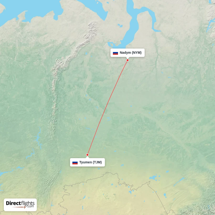 TJM - NYM route map
