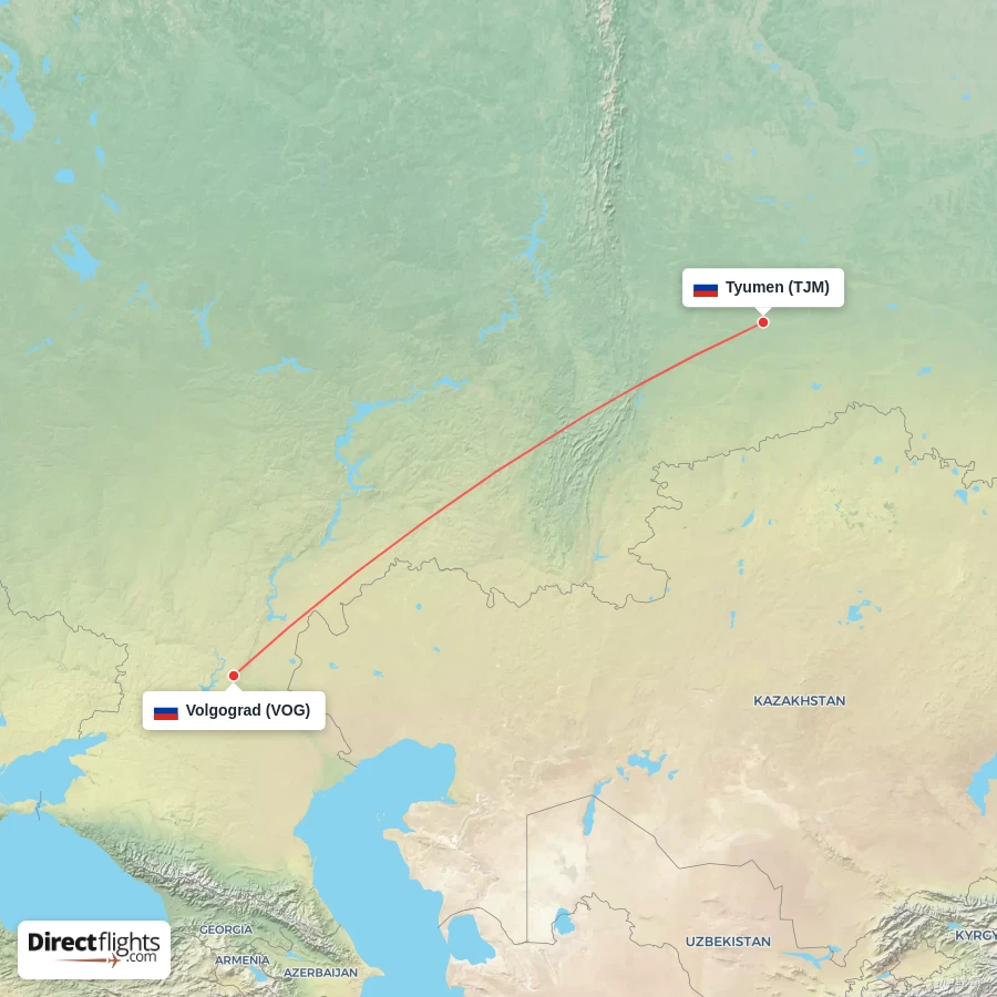 TJM - VOG route map