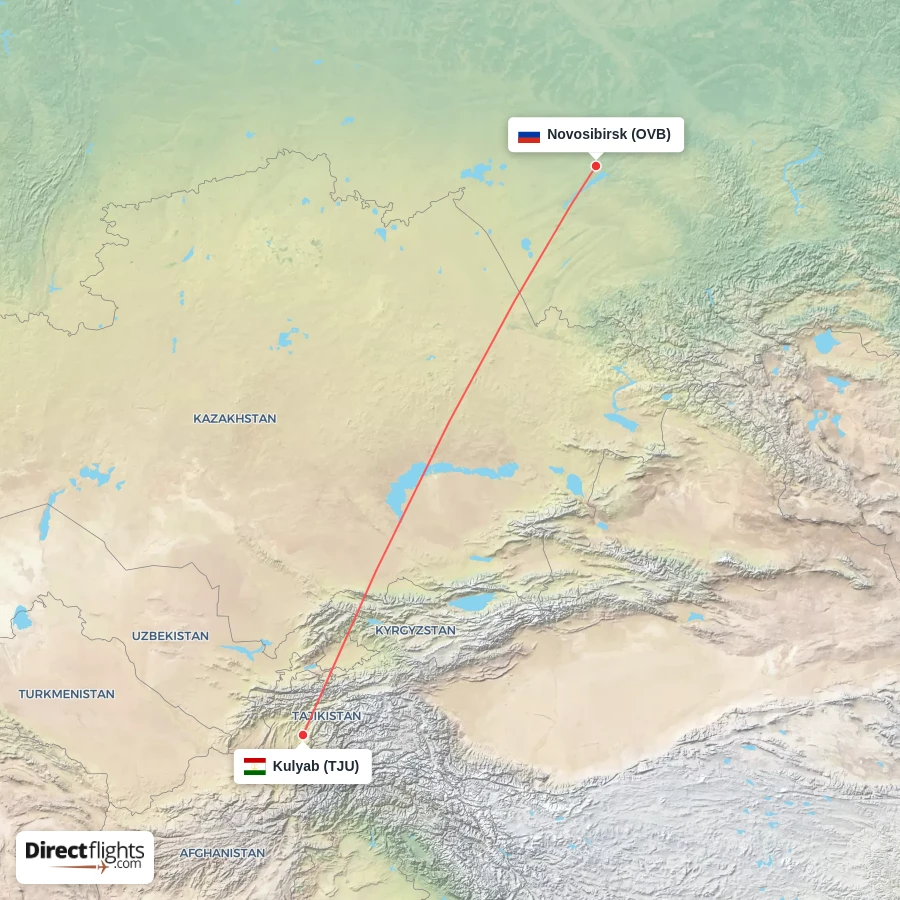 TJU - OVB route map