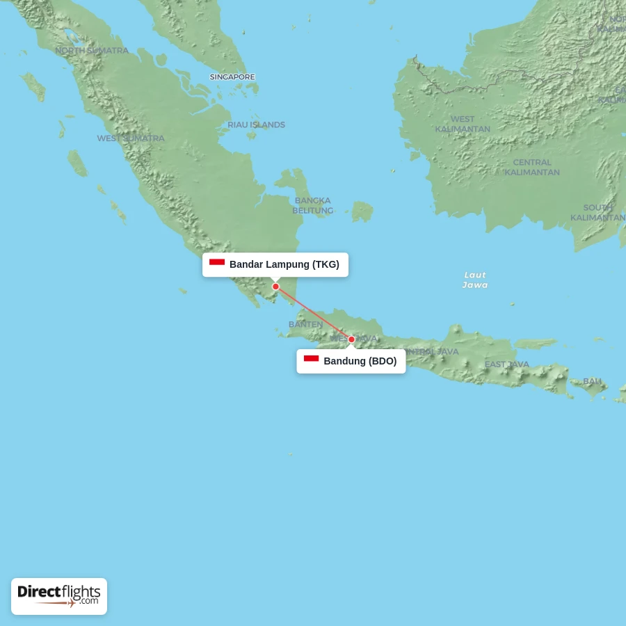 TKG - BDO route map